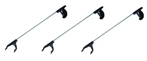 Provance Greifzange Greifzange 76 cm mit magnetischer Spitze Greifhilfe Müllgreifer Alu, 3-tlg.