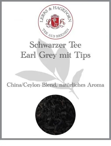 Schwarzer Tee Earl Grey mit Tips 250g