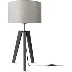 Elegante Tischleuchte Dreibein E27 mit Stoffschirm - Moderne Tisch- oder Stehleuchte mit hochwertigem Stoffschirm und stabilen Materialien. Ideal für sanftes Umgebungslicht und stimmungsvolle Akzente in jedem Wohnstil.
