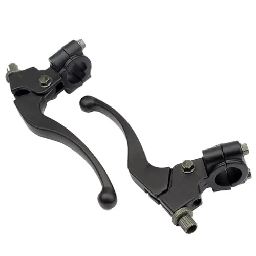 Tkxjry 2 Stück Kupplungshebel Motorrad, 7/8 inch 22mm Bremsgriff Motorrad, Kupplungshebel Bremsgriff, für 50CC - 125CC Pit Bike Dirt Bike Motocross