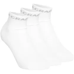 Craft Core Dry Mid Laufsocken 3er Pack-Weiß, Größe 37-39 (auch verfügbar in S, 40-42, 43-45)