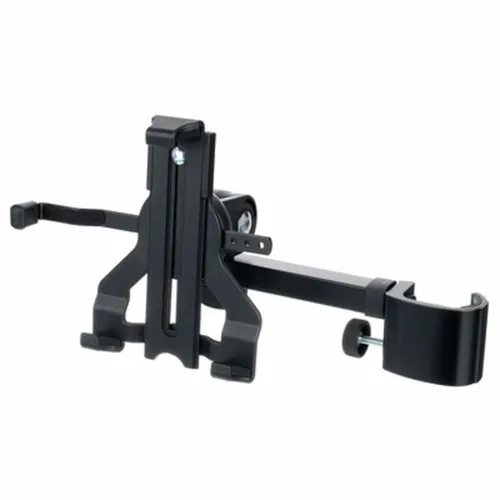 K&M 19743 Tablet-PC-Halter aus biobasiertem Kunststoff - Ständer für Tablets, neigbar und drehbar für optimale Sicht, ideal für Tablets mit Schutzhülle bis 2 cm Dicke, umweltfreundlich aus über 50% nachwachsenden Rohstoffen.