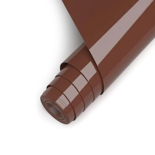 Asoway Plotterfolie Textil Sepia Vinylfolie Plotter HTV 30.5cm x 457cm, Flexfolie Plotter Textil für DIY Kleidung, Mützen, Hosen, andere Stoffe, Leicht zu schneiden und zu jäten