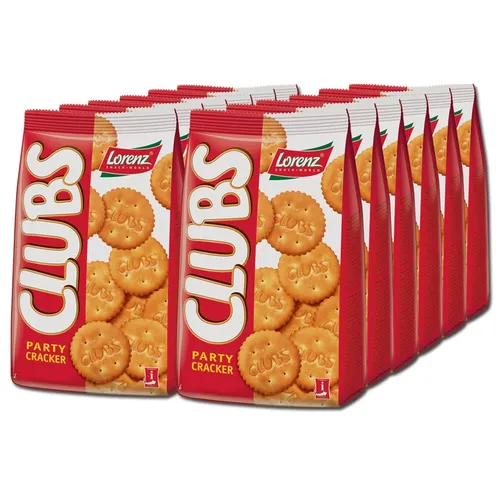  Lorenz Party Clubs Cracker, Gebäck, 12 Beutel je 200g 6,98€/1kg