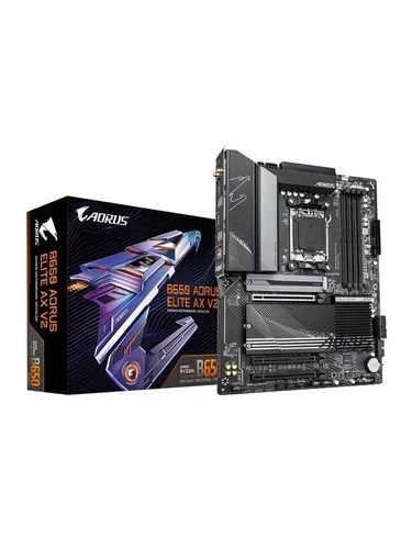 Gigabyte B650 A Elite AX V2 - Hochleistungs-Mainboard für AMD Ryzen, PCIe 4.0 Unterstützung und integriertes WLAN für optimales Gaming