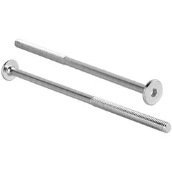 Prima-Online Schraube Flachkopfschrauben Möbelschrauben Möbelverbinder M6 ISK 4mm Typ KF 130 mm