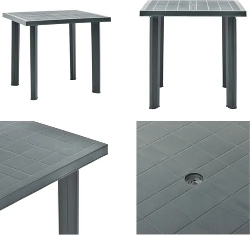 vidaXL Gartentisch Grün 80 x 75 cm