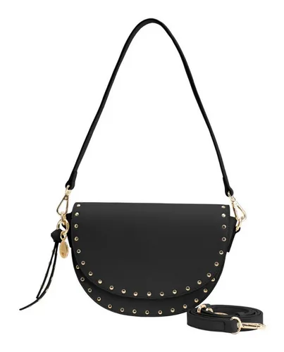 Seidenfelt Senja Saddle Schultertasche 22 cm - Schwarz, elegant und praktisch - Ranzen, Taschen & Rucksäcke: Stilvolle Umhängetasche aus hochwertigem Polyurethan mit praktischem Schultergurt und kompakten Maßen für den Alltag.