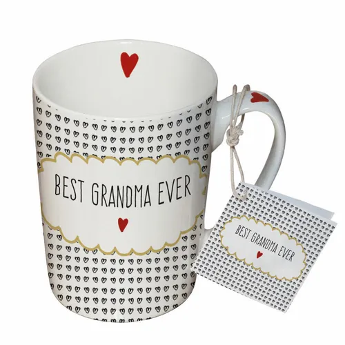 PPD Becher Best Grandma Tasse Teetasse Kaffetasse Becher New Bone China 250 ml