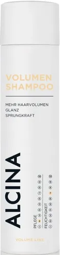 ALCINA Volume Line Volumen-Shampoo 250 ml - Das ALCINA Volumen-Shampoo für feines Haar sorgt für mehr Fülle und Glanz. Die sanfte Formel reinigt gründlich und stärkt das Haar mit speziellen Pflegekomponenten. Ideal für einen frischen, lebendigen Look.