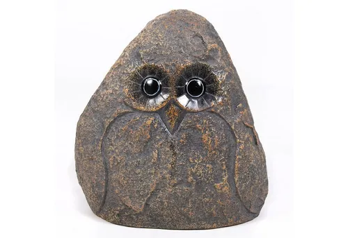 Köhko Dekostein Abdeckstein Small-Eulelooking in pink von Köhko