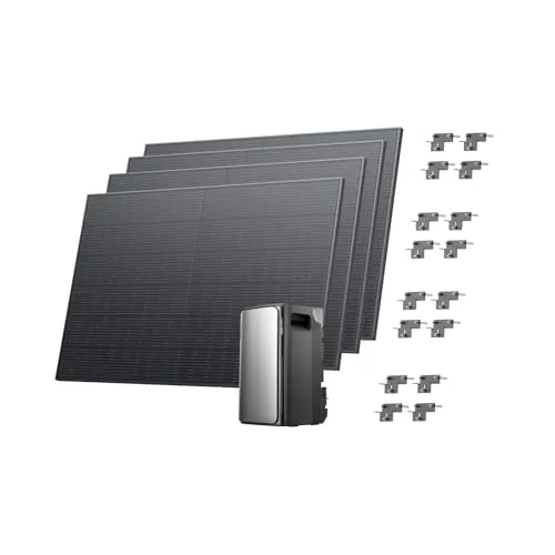 ECOFLOW STREAM Ultra Balkonkraftwerk mit Speicher 1600W - Netzgebundene Photovoltaikanlagen mit 1,92 kWh Speicher, energieeffizient und flexible Plug&Play-Installation für maximale Stromersparnis.