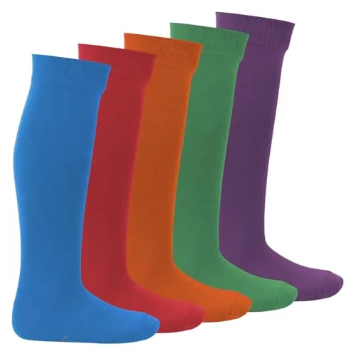 Footstar EVERYDAY! 5 Paar Kinder Kniestrümpfe - Bold 31-34