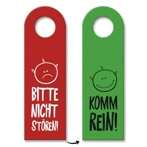 trendaffe - 10x Bitte Nicht stören - Komm rein - Wand- & Türschilder, kreative Türhänger für ungestörtes Arbeiten und freundliche Einladungen, aus hochwertigem Filz mit robustem Druck.