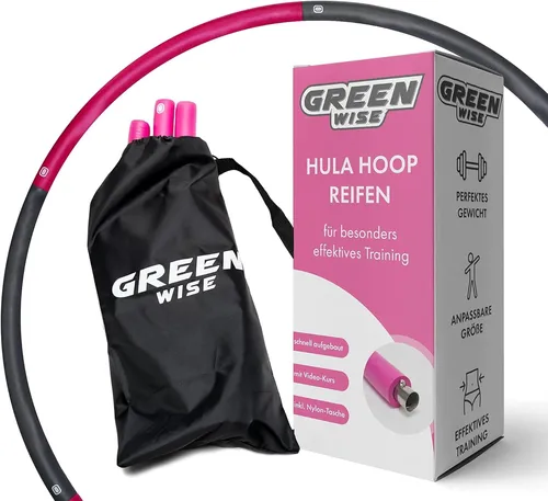 GreenWise Hula Hoop Sport Reifen Edelstahl Fitnessreifen Gewichtsreifen 1-2,5KG