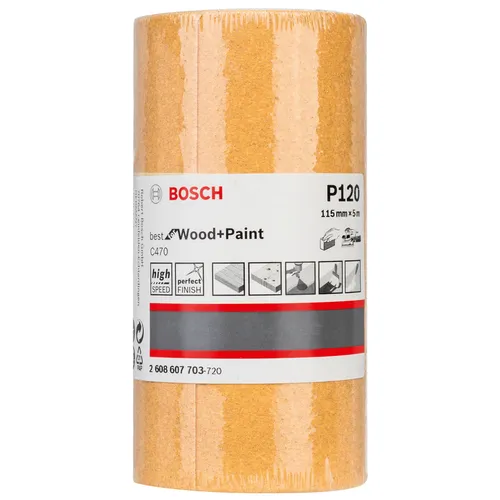 Bosch Schleifrolle C470 Best for Wood and Paint 115 mm 5m 120 Körnung 2608607703