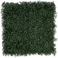 KARAT Pflanzenwand Boxwood Dark-Green Kunstpflanze zur Dekoration 50 x 50 cm