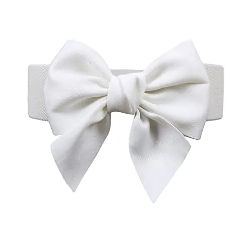 Diyafas Damen Elastischer Gürtel Krawatte Taillengürtel Breiter Bund Dekorative Kleidergürtel für Mädchen