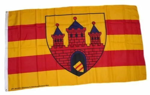Fahne / Flagge Oldenburg 60 x 90 cm in gelb von FahnenMax®
