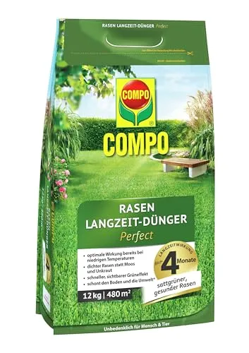COMPO Rasen Langzeit-Dünger Perfect 12kg für 480m² von COMPO