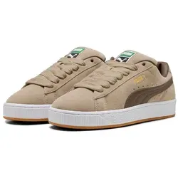 PUMA SUEDE XL Sneaker, Gr. 40, ice coffee, flat bronze - Sportliche PUMA Sneakers aus hochwertigem Wildleder mit übertrieben gepolstertem Kragen und SOFTFOAM+ Dämpfung für maximalen Komfort und Stil. Ideal für Breakdance und Streetwear.