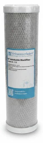 Aktivkohleblock 10' Hochwertiger Trinkwasserfilter aus Kokussnussschale