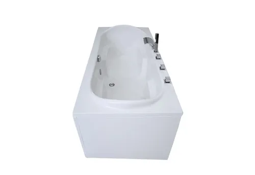 Caribia Badewanne Komfort 180x80 mit 2 GRATIS Kopfkissen - Moderne Badewanne aus hochwertigem Sanitäracryl, ideal für entspannende Momente. Mit 180 cm Länge und 80 cm Breite bietet sie ausreichend Platz für Ihr Wohlbefinden.
