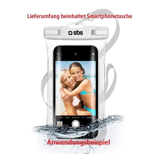 SBS White Water Selfie Case f�r Smartphones bis 6,8 von SBS