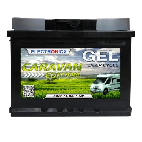 Electronicx Caravan Edition Gel Batterie 80 AH 12V von Electronicx