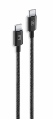Stecker Rundkabel USB C auf USB C bis 60 W 1,5 m Power Cable (Schwarz)