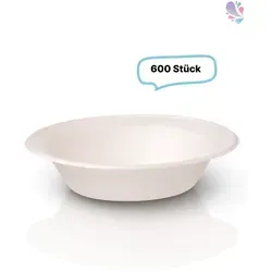 Salatboxen G2 400 ml aus Bagasse, 600 Stück – umweltfreundlich und robust - Praktische Salatschalen G2 mit 400 ml aus Bagasse, ideal für Gastronomie und Events. 600 Boxen, fett- und feuchtigkeitsbeständig, für warmes Befüllen geeignet.