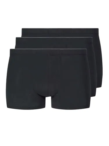 Huber Herren Pant 3 Pack Boxershorts, Schwarz – L - Herren-Boxershorts im praktischen Dreier-Pack, mit elastischen Longlife-Nähten und softem Bund für optimalen Tragekomfort. Perfekte Passform für anspruchsvolle Männer.