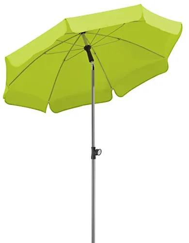 Schneider Sonnenschirm Locarno, apfelgrün, 150 cm rund, 715-78, Gestell Stahl, Bespannung Polyester, 2 kg