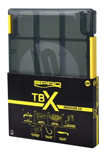 Spro TBX Tackle Box M25 Dark High End Zubehörbox 25x17,5x2,5cm NEW