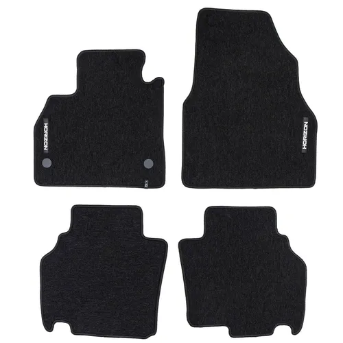 Velours Fußmatten für Renault Kangoo II 2007-2021 schwarz, 4-teilig - Praktisches 4-teiliges Set aus hochwertigem Velours, wasserfest und rutschfest. Passgenau für Renault Kangoo II (2007-2021) – idealer Schutz für den Fahrzeugboden.