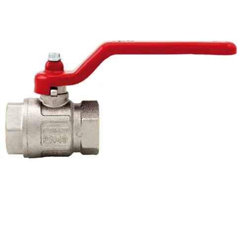 Schläfer 0933033 | 3/4 Innengewinde aus Messing mit rotem Hebelgriff für Wasser und Öl, ideales Ventil mit vollem Durchgang und DN20 Universal-Innengewinde. Hergestellt in Italien