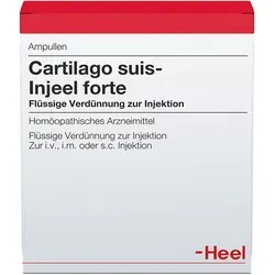 Cartilago Suis Inj For Org 10 ST - Homöopathisches Arzneimittel zur Injektion, ideal zur Unterstützung des Wohlbefindens. Enthält hochwertige Verdünnungen von Cartilago suis für eine sanfte Anwendung.