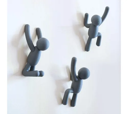 Umbra Wandhaken Umbra Buddy Hook Charcoal 3-er Set, (3er Set)