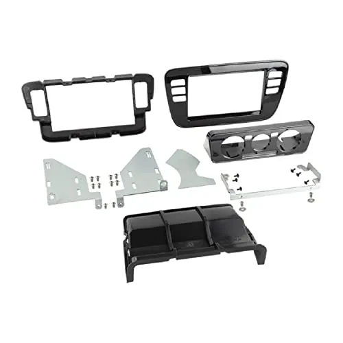 ACV Einbaurahmen Set für Doppel DIN Autoradio - VW Up, Seat MII, Skoda Citigo - Auto Einbaurahmen für Doppel DIN Autoradios, perfekt passend für VW Up, Seat MII und Skoda Citigo, in elegantem Piano schwarz für ein modernes Interieur.