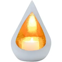 Boho Deko Windlicht Teelichthalter Kerzenhalter Timur Weiss