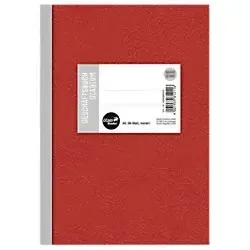 Ursus Style Geschäftsbuch Diarium A5 96 Blatt 70g/qm 5mm kariert Rot