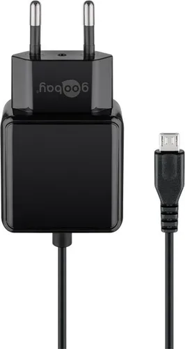 Goobay Mirco-USB Netzteil (15W) - universelles Ladegerät für viele Kleingeräte mit Mirco-USB Anschluss.