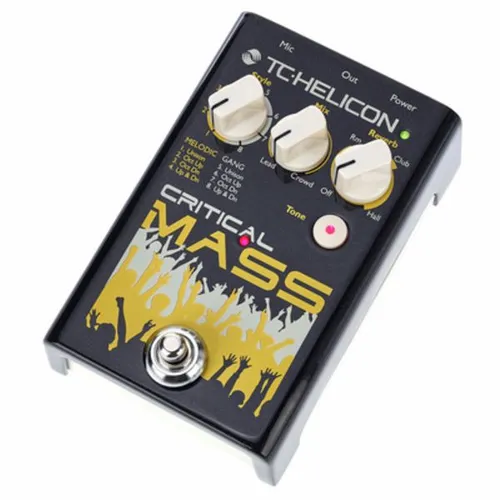 TC-Helicon Critical Mass B-Stock - Vocal Bodeneffekt - Signalprozessoren & Effekte, B-Stock mit hochwertigem Mikrofon Preamp und On/Off Fußschalter für schnelle Performance Control. Ideal für kreative Vocal Effekte!