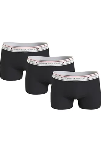 Tommy Jeans Herren Boxershorts Trunks, Schwarz (Black/Black/Black), S