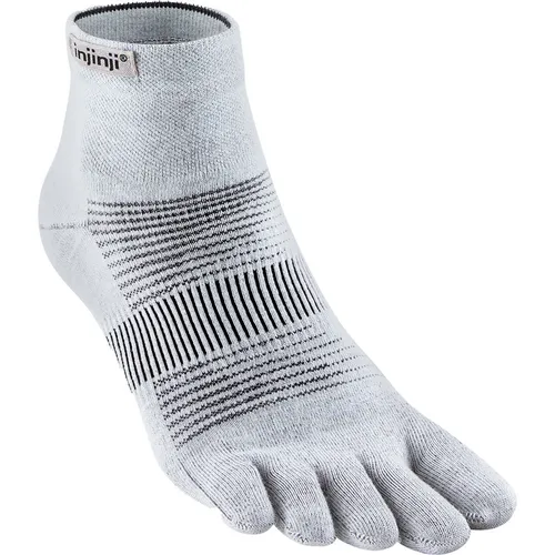 Injinji Run Lightweight Mini-Crew Socken (Größe 40.5 , grau)