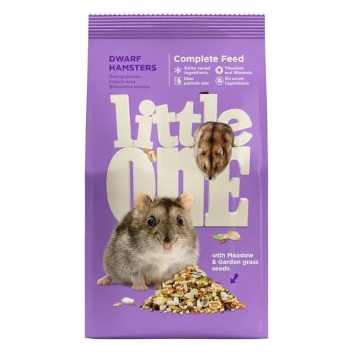 Little One Alleinfutter für Zwerghamster | 400 g | Speziell für die Ernährungsanforderungen von Zwerghamstern | Zur Deckung des Nährstoffbedarfs | Mit wichtigen Vitaminen