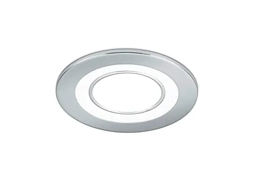 Trio Leuchten LED Einbauleuchten Core 652510106, Kunststoff chromfarbig, inkl. 5 Watt LED