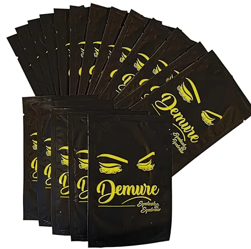 Demure 50 Paar Augenpads Wimpernpads für Wimpernverlängerung Fusselfrei, reduziert Augenringe, spendet Feuchtigkeit Augen Gel Patch Hydrogel Lint Free Eyelash Extensions