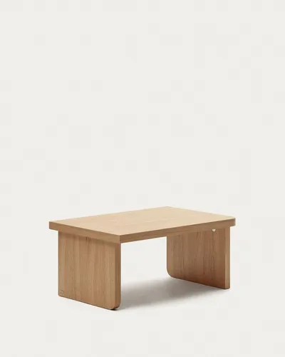 2er Set Couchtische Oaq aus Eichenfurnier - Moderne Couchtische im praktischen 2er Set, gefertigt aus hochwertigem Eichenfurnier. Ideal für stilvolle Wohnzimmer und perfekt zum Kombinieren.