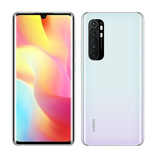 Xiaomi Mi Note 10 Lite Glacier White 64GB - Simlockfrei - Simlockfreies Handy mit 64GB Speicher, ideal für individuelle Nutzung und umfangreiche Apps dank Android 10.0.